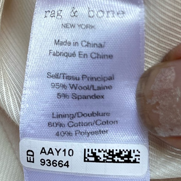 Rag & Bone pink single breasted blazer, - Picture 9 of 9